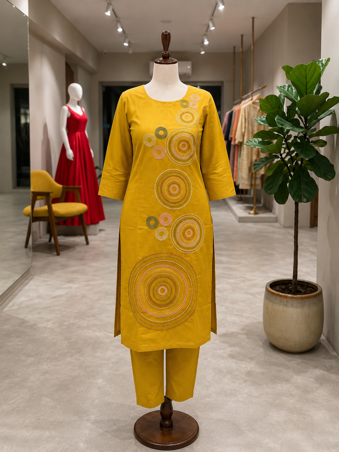 Stylish Dabu Cotton Co-Ord Set for Women | Summer Comfort Daily Wear with Embroidery
