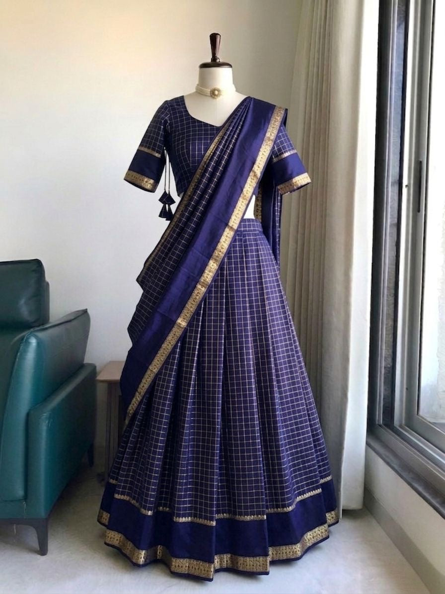 Trendy Georgette Lehenga Set with Zari Work – Festive Wear