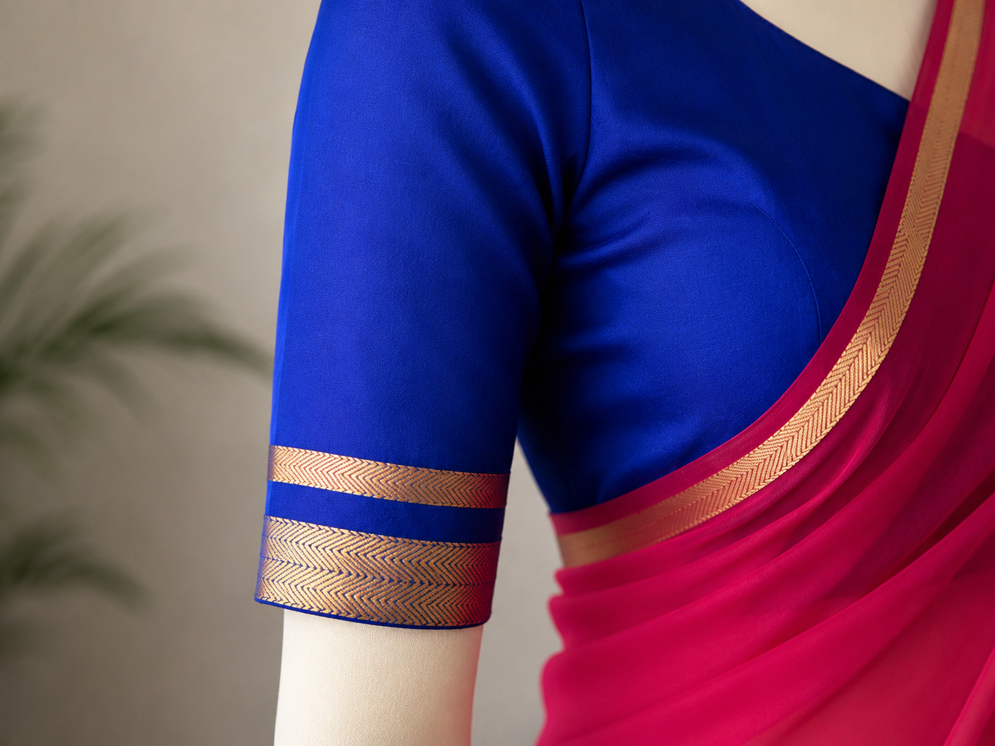 New Arrivals – 4D Georgette Saree with Running Viscose Blouse