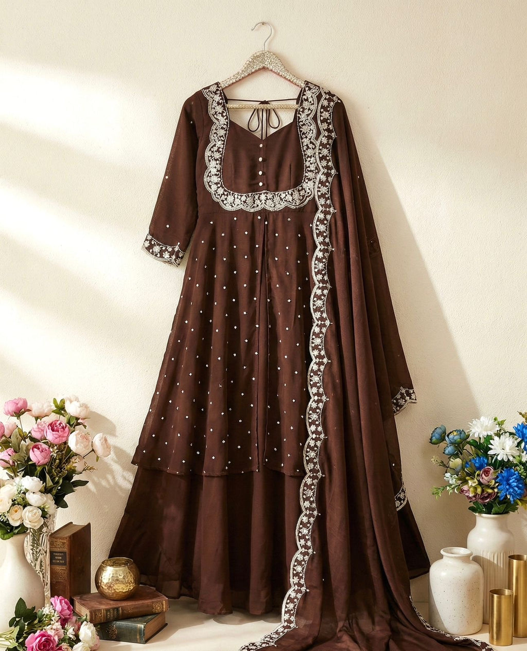 MEHRU – Trending Skirt & Cape Set