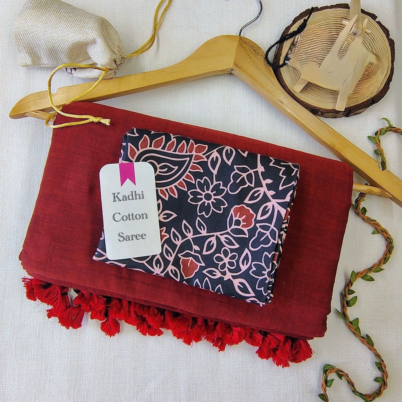 Handloom Khadi Cotton Saree – Lightweight Daily Wear | Premium Quality