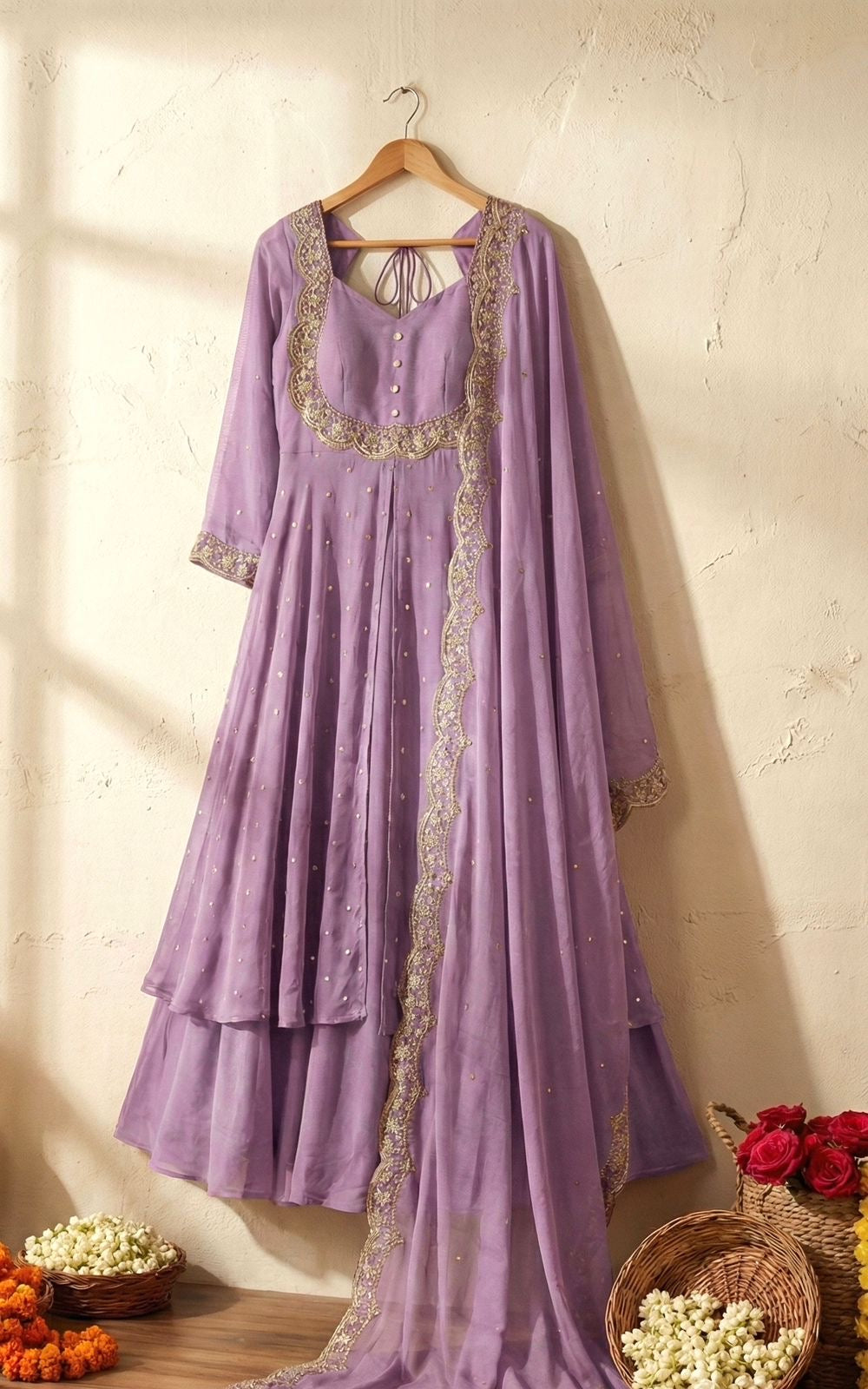 MEHRU – Trending Skirt & Cape Set