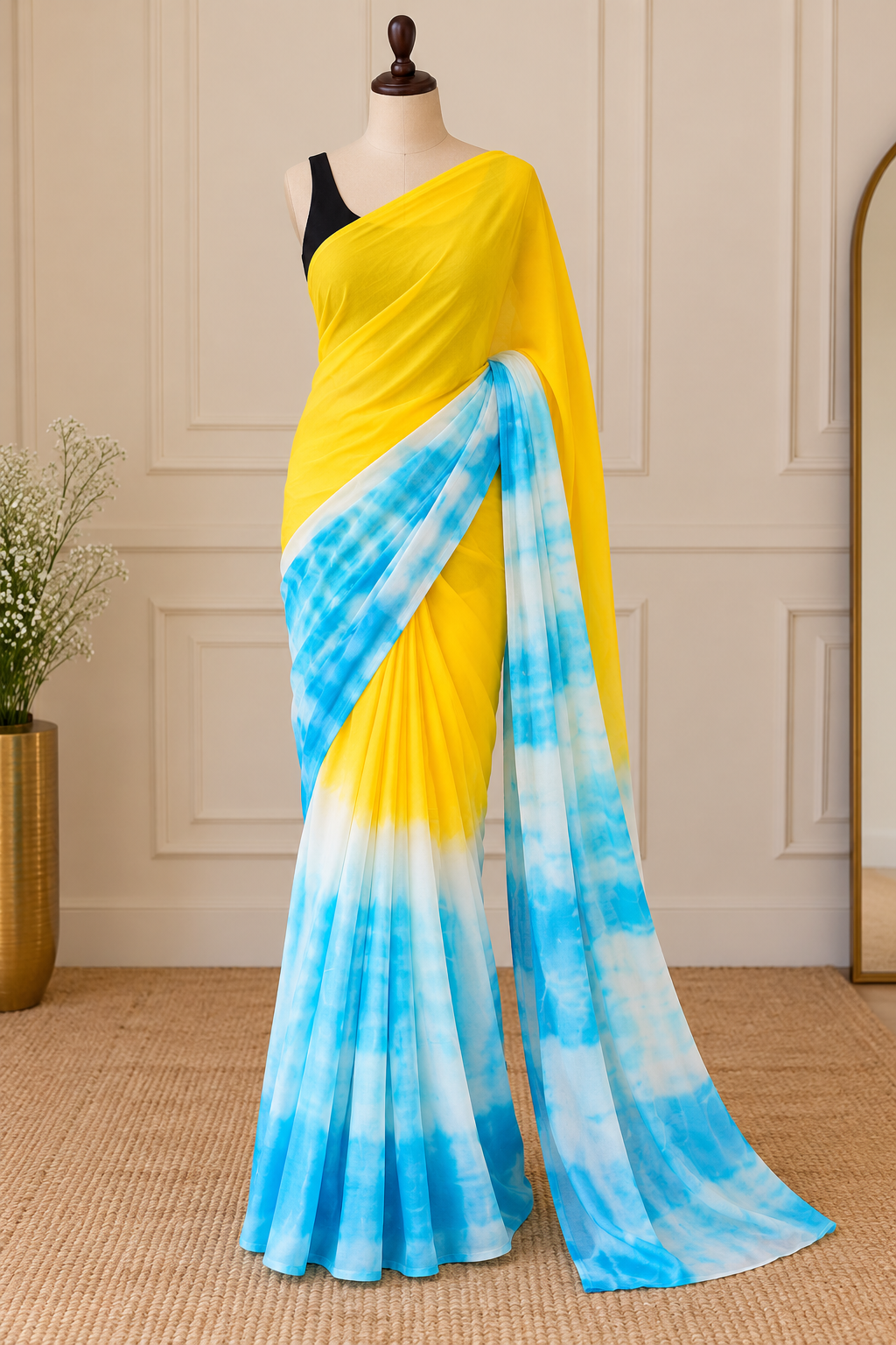 🌸 New Launching – Linen Digital Print Saree 🌸