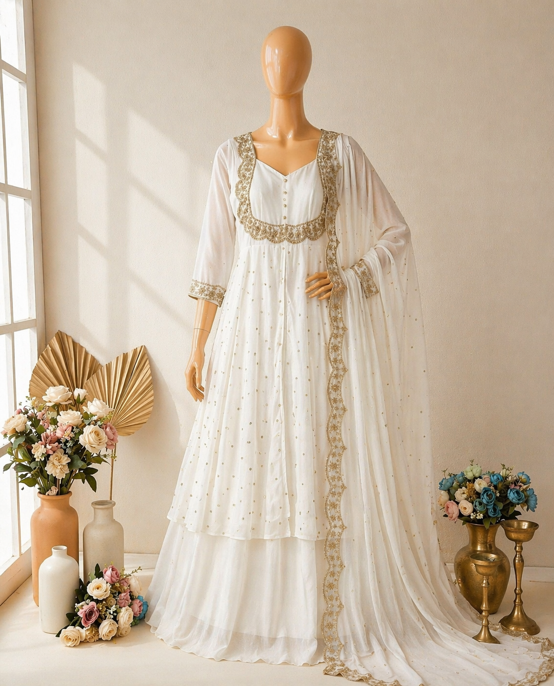 MEHRU – Trending Skirt & Cape Set