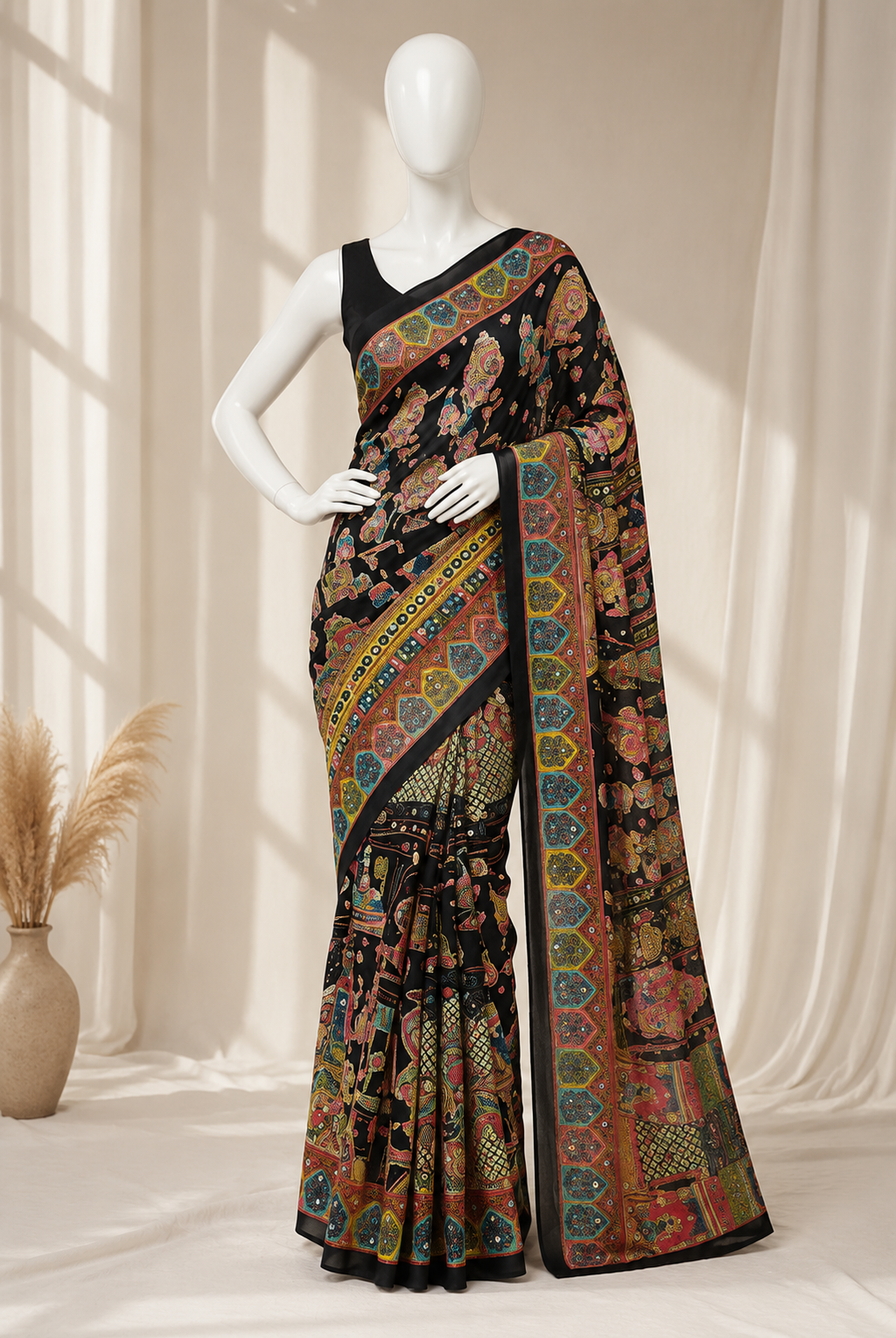 Kahani Heavy Masakali Georgette Saree with Mirror Work