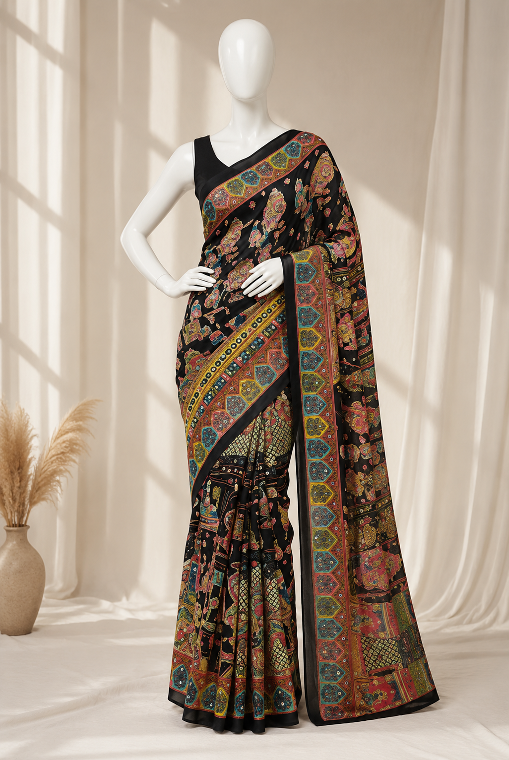 Kahani Heavy Masakali Georgette Saree with Mirror Work