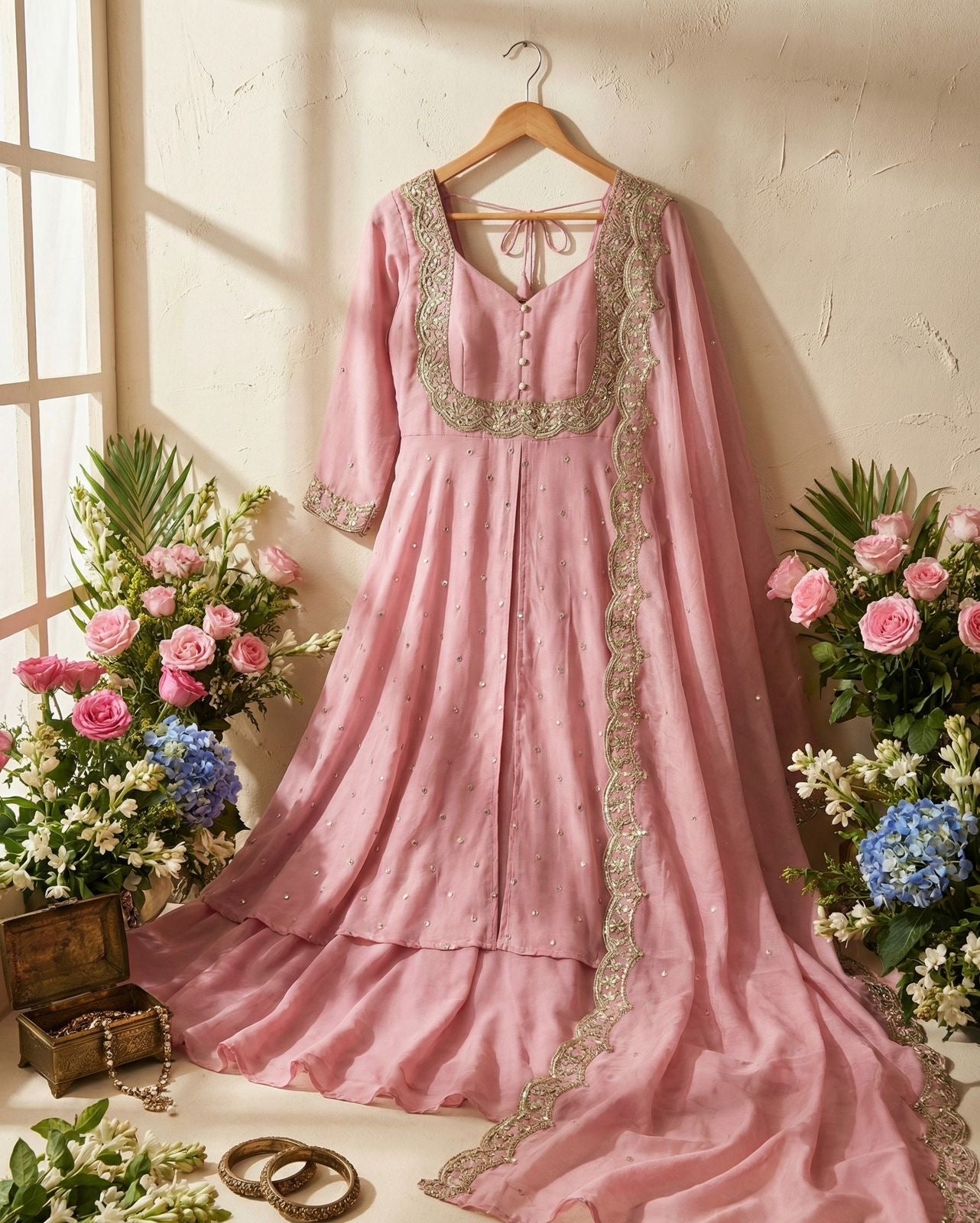 MEHRU – Trending Skirt & Cape Set