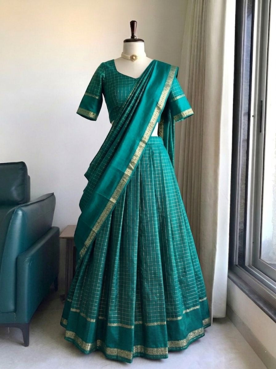 Trendy Georgette Lehenga Set with Zari Work – Festive Wear