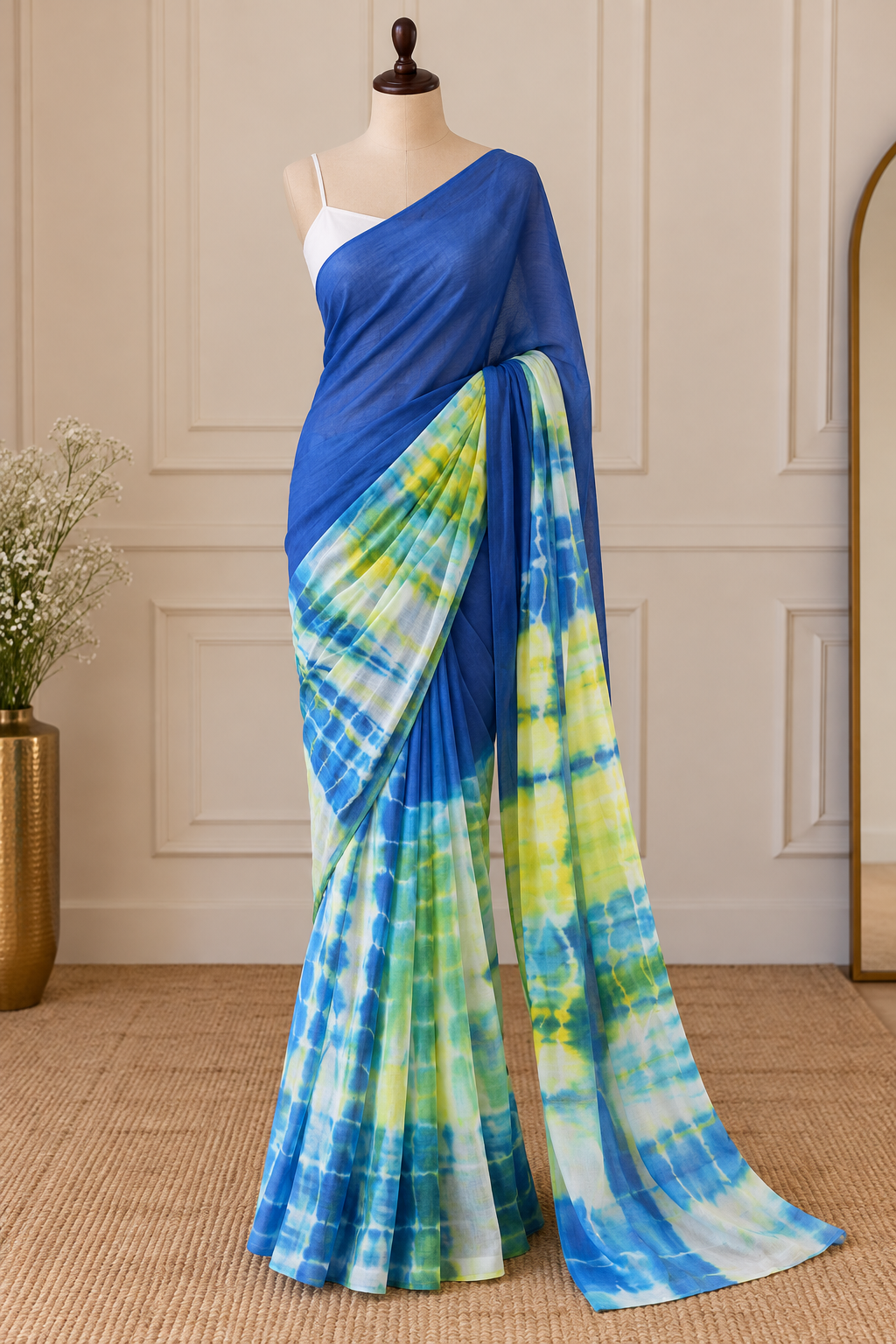 🌸 New Launching – Linen Digital Print Saree 🌸