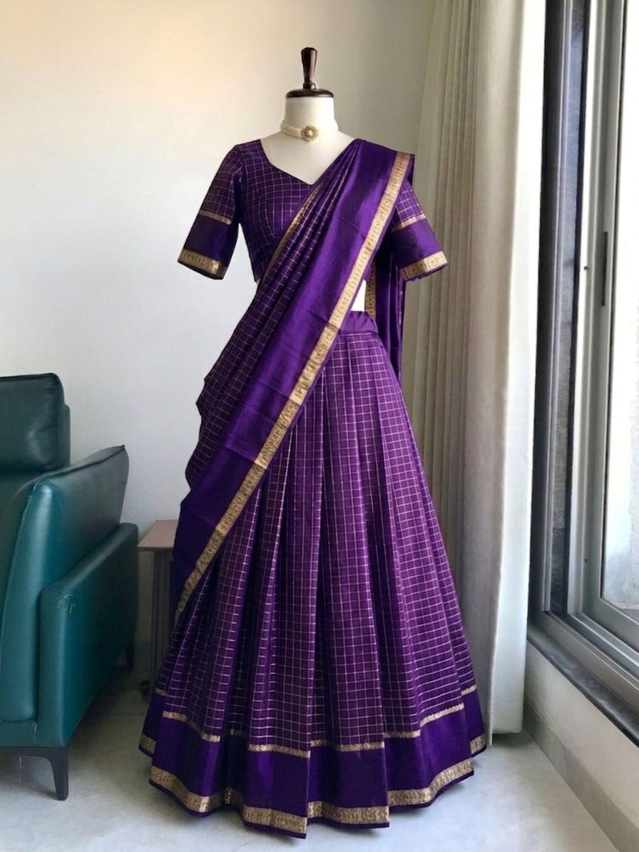 Trendy Georgette Lehenga Set with Zari Work – Festive Wear