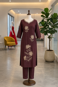 Stylish Dabu Cotton Co-Ord Set for Women | Summer Comfort Daily Wear with Embroidery