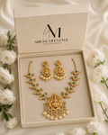 Temple Lakshmi Necklace Set