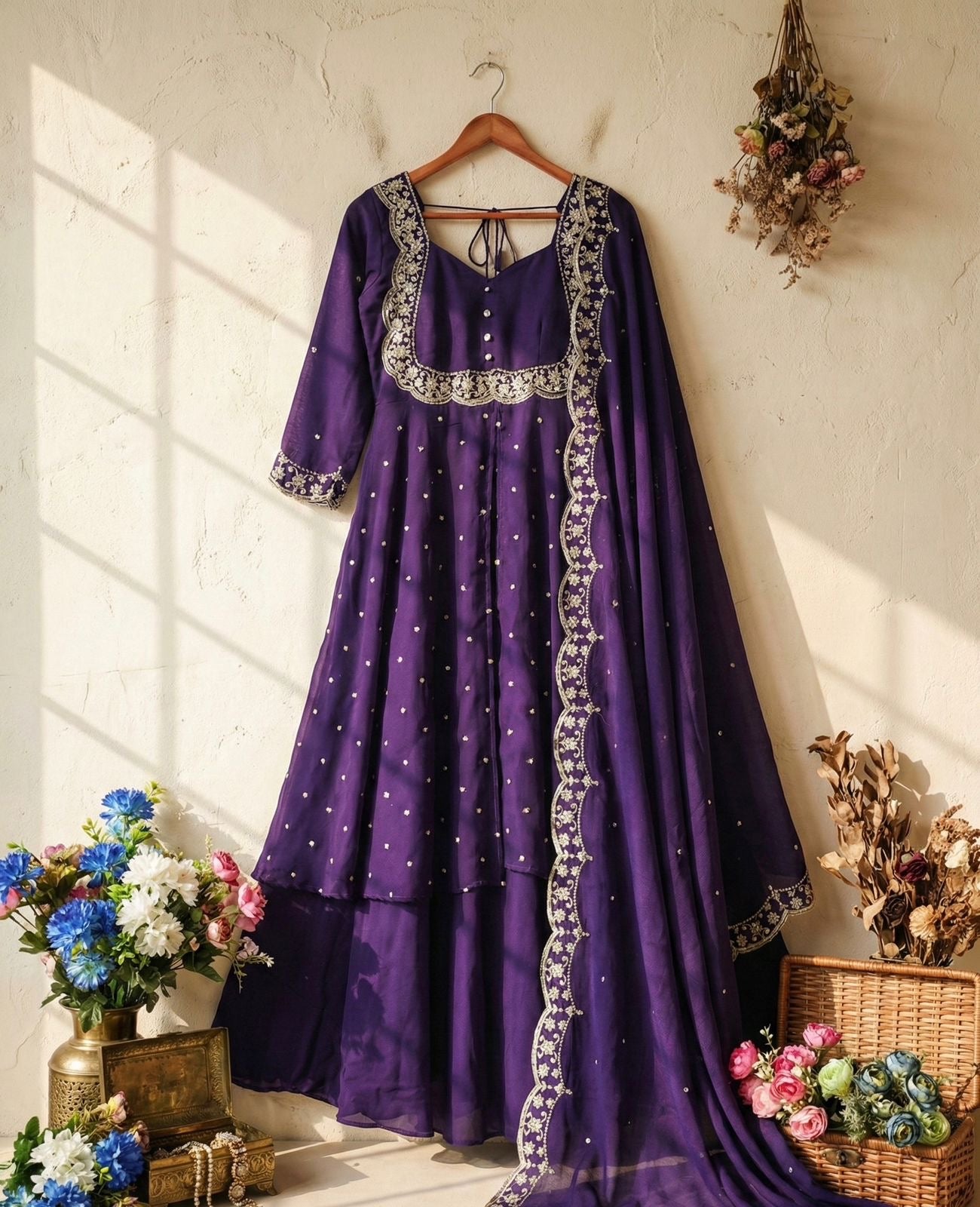 MEHRU – Trending Skirt & Cape Set