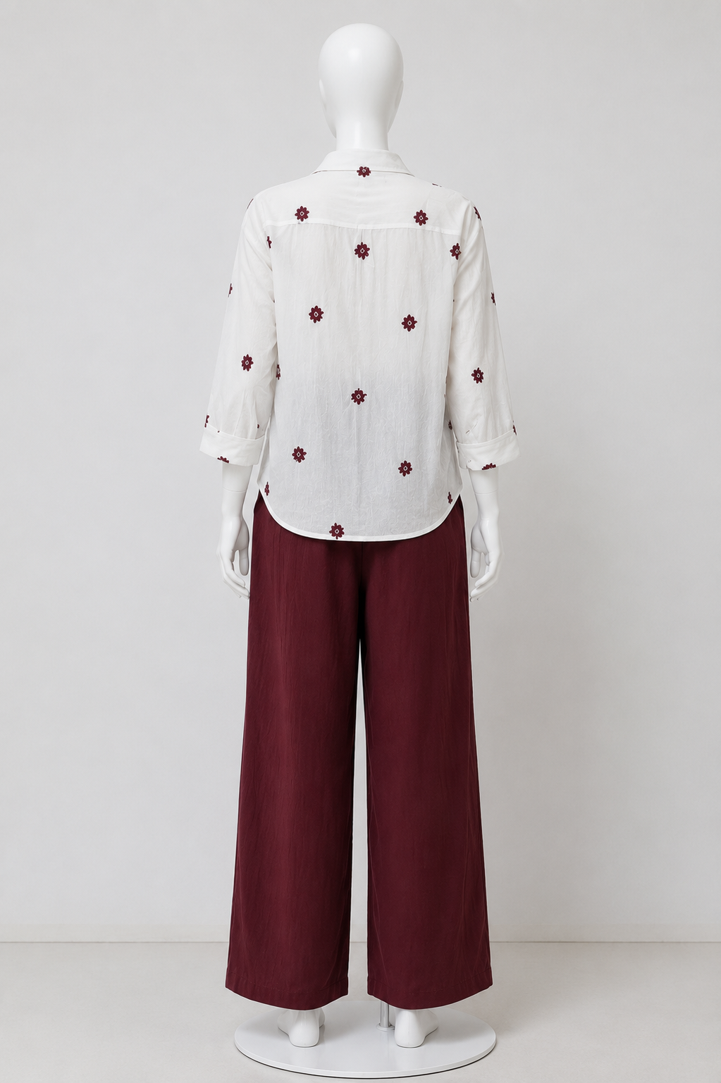 Women’s Premium Embroidered Cotton 3-Piece Co-ord Set