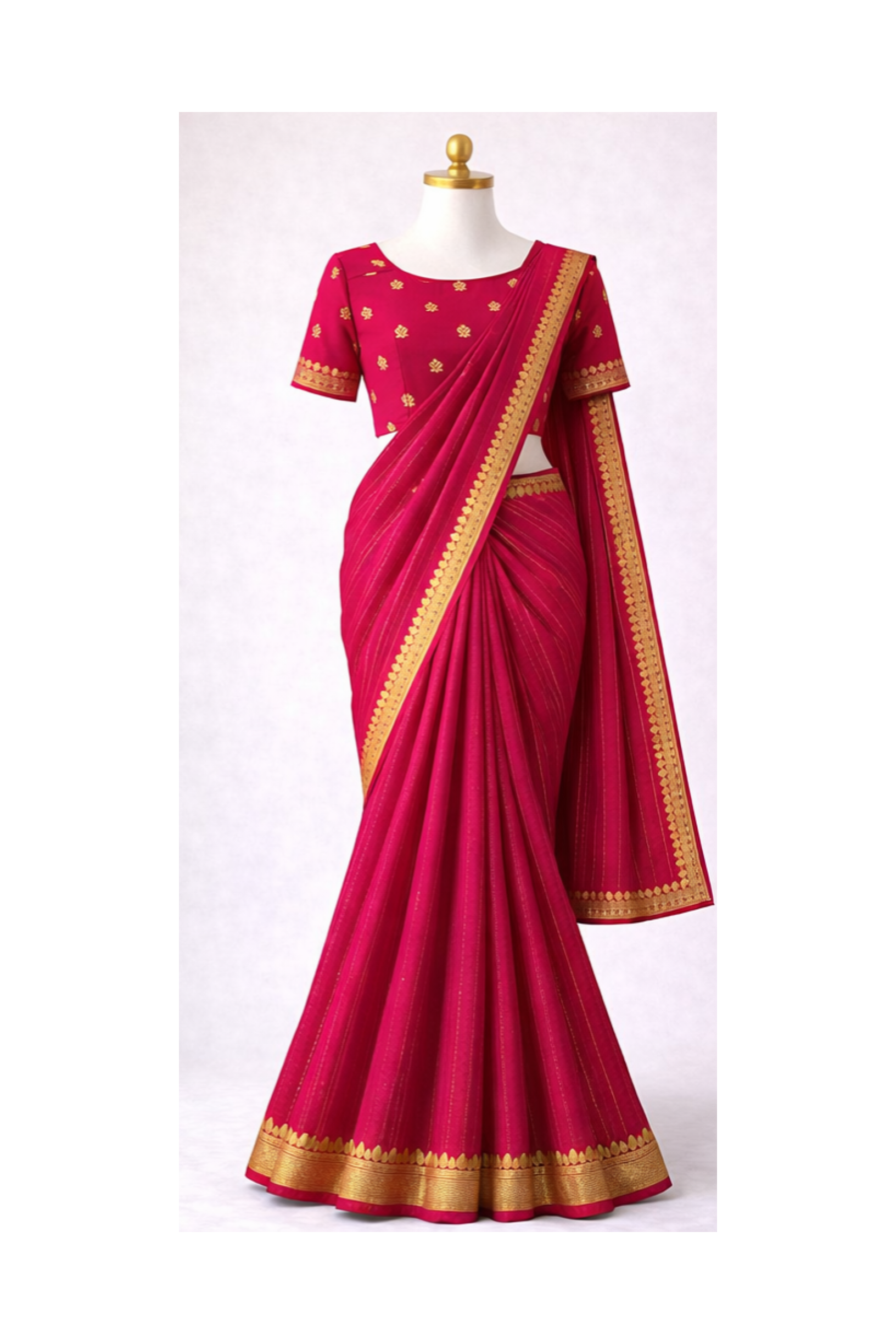 ✨ New Arrival – Pure Viscose Georgette Saree with Jacquard Blouse ✨