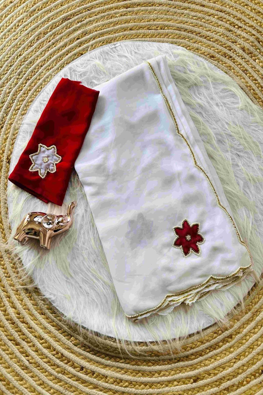 Star Georgette Work Saree