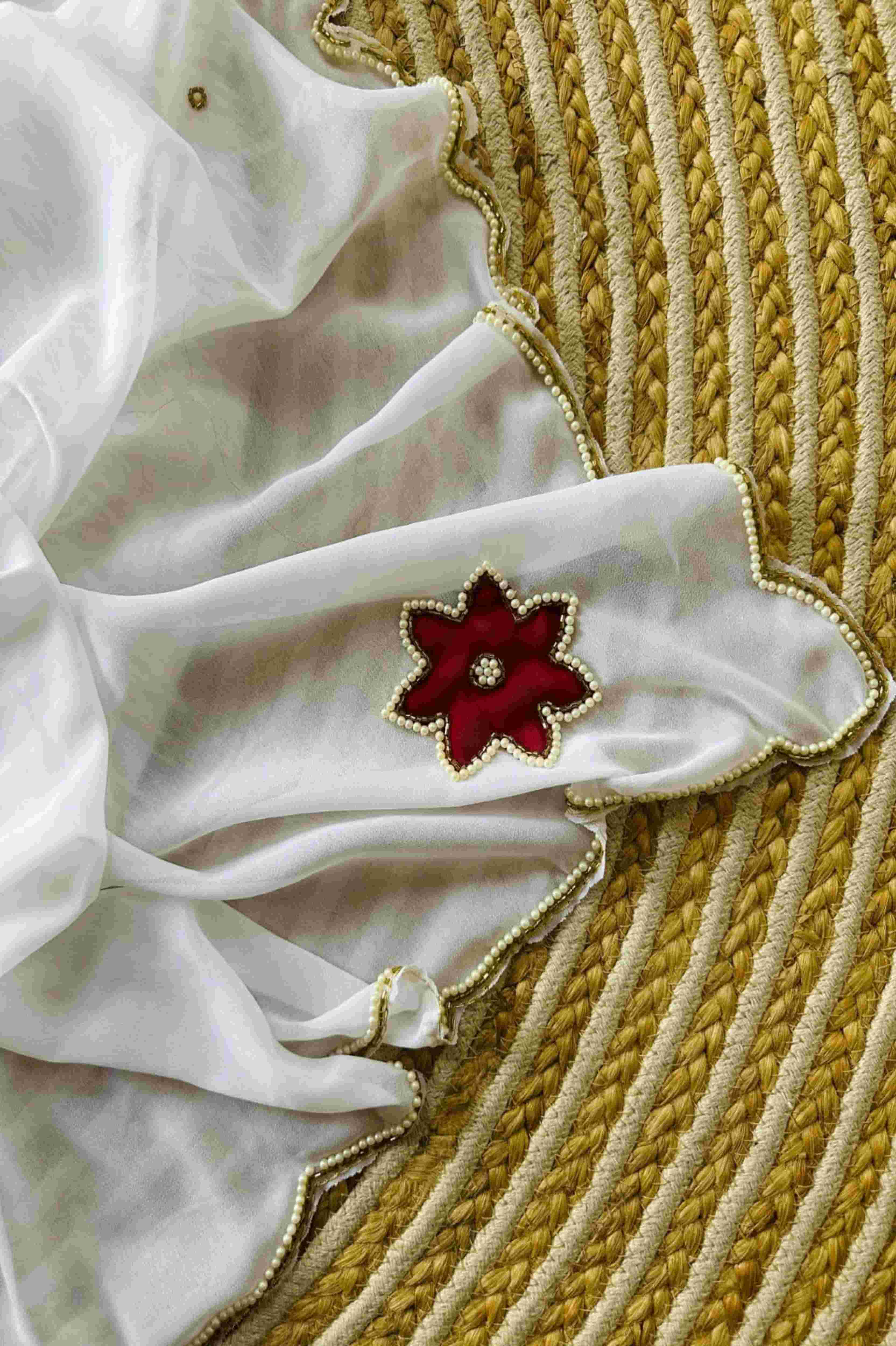 Star Georgette Work Saree