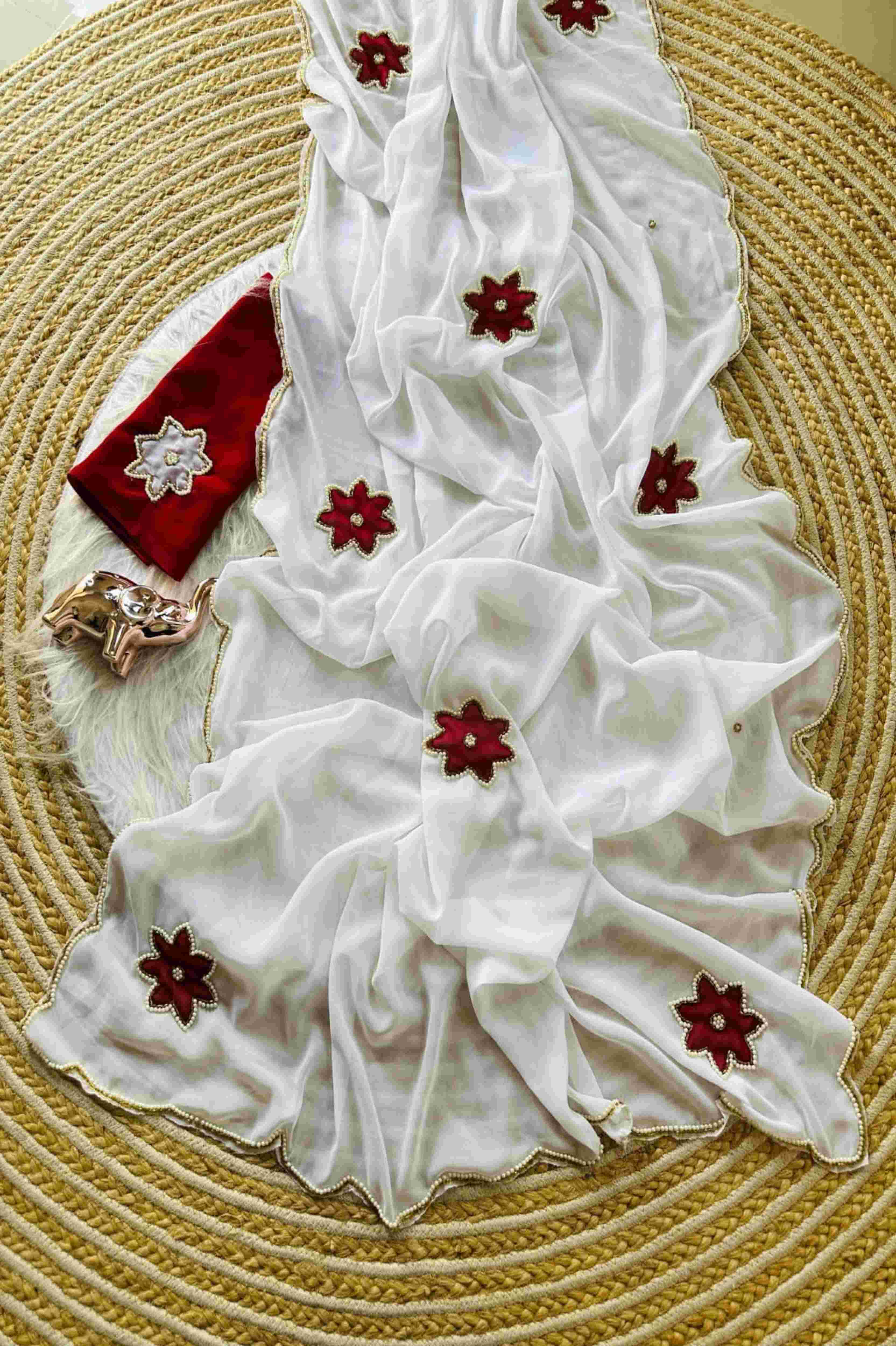 Star Georgette Work Saree