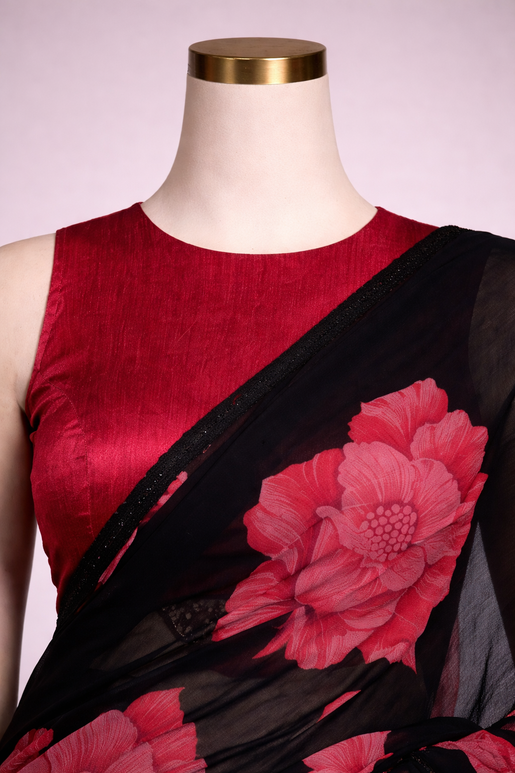 Elegant Floral Chiffon Saree Collection