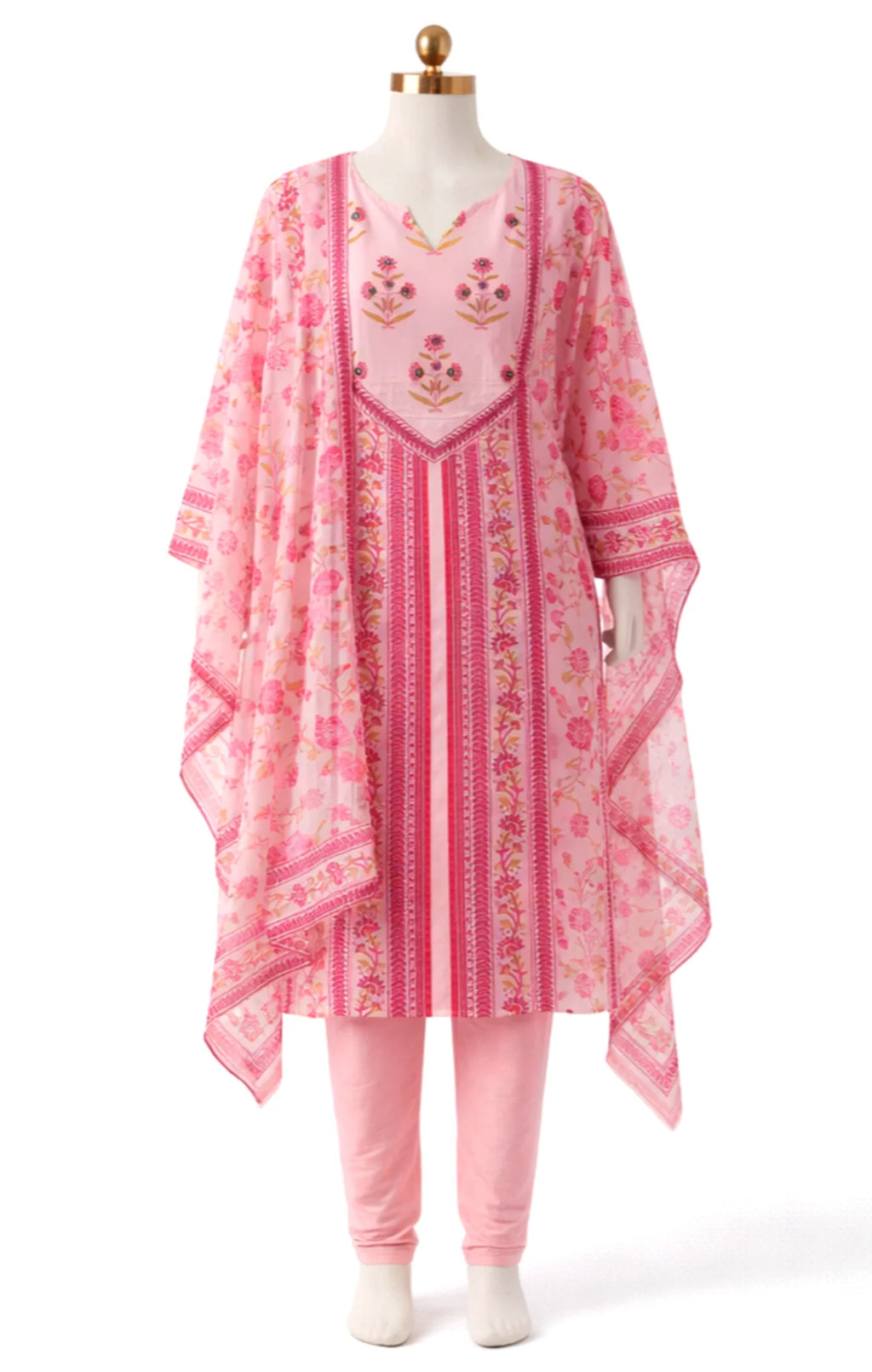 ✨ Morgan Silk Digital Print Kurti Set