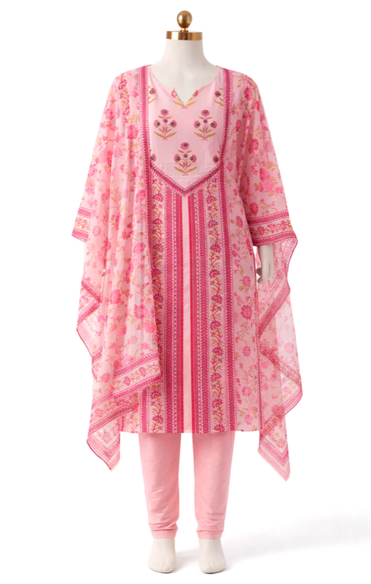 ✨ Morgan Silk Digital Print Kurti Set