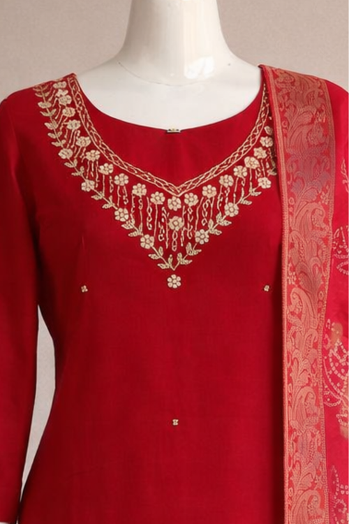 New Collection Roman Silk Kurti Set