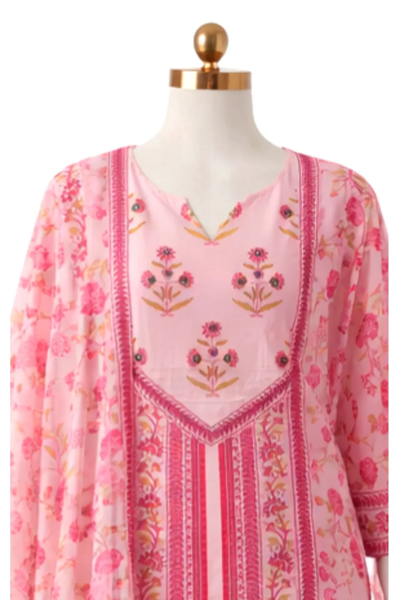 ✨ Morgan Silk Digital Print Kurti Set