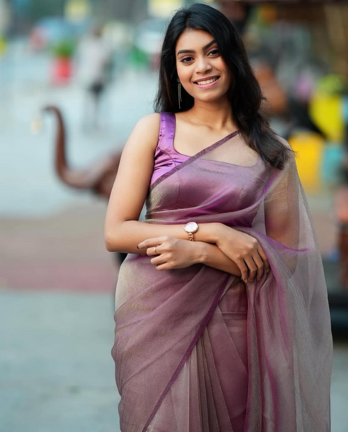 Crush Crunch Saree – Elegant Everyday Style